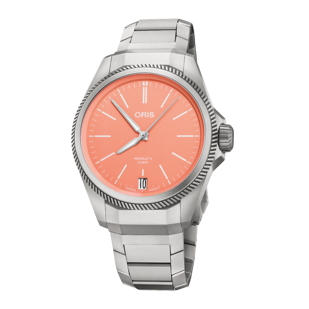 Oris Propilot X Calibre 400 with Tangerine Dial | LMFJ