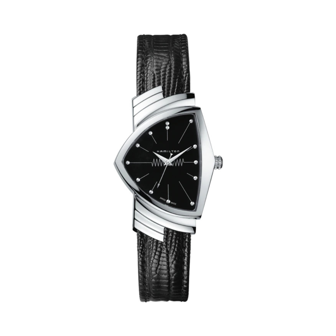 Hamilton Ventura Quartz Watch with Black Dial | LMFJ