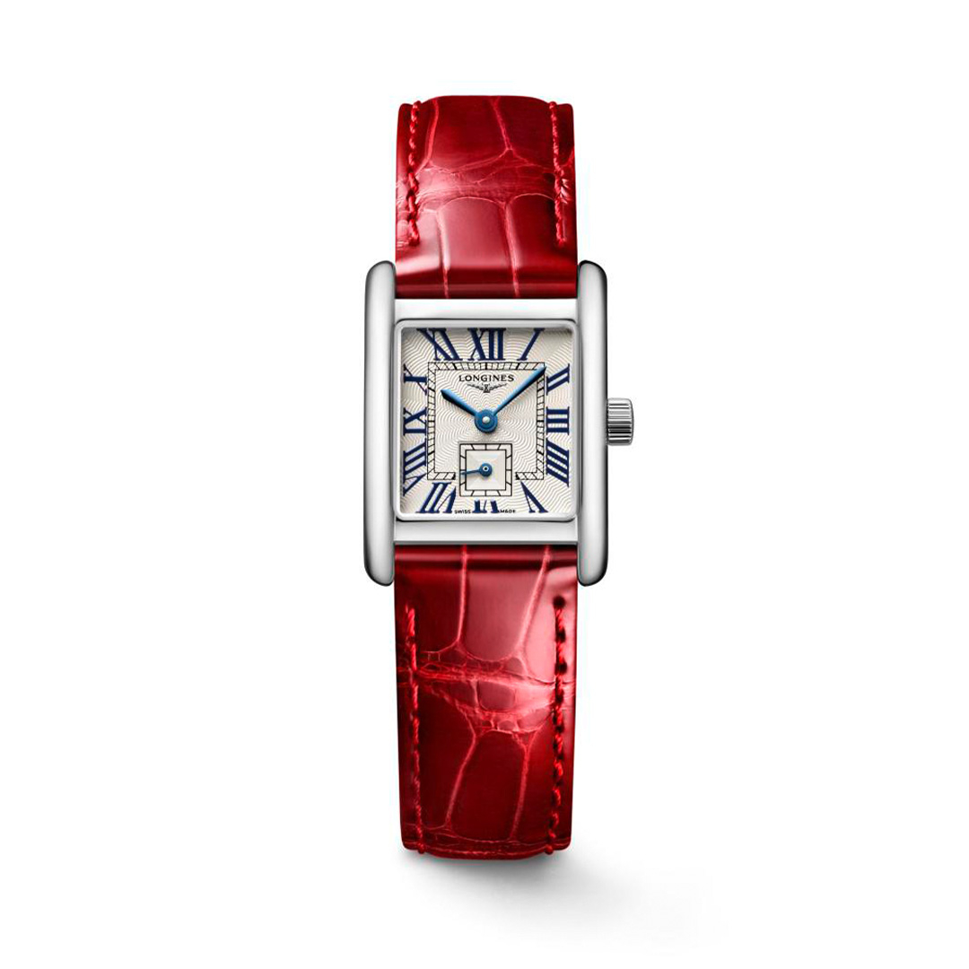Longines Mini Dolcevita with Red Alligator Strap | LMFJ