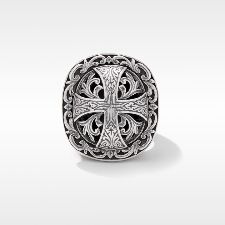 Konstantino Sterling Silver Cross Ring | Lee Michaels Fine