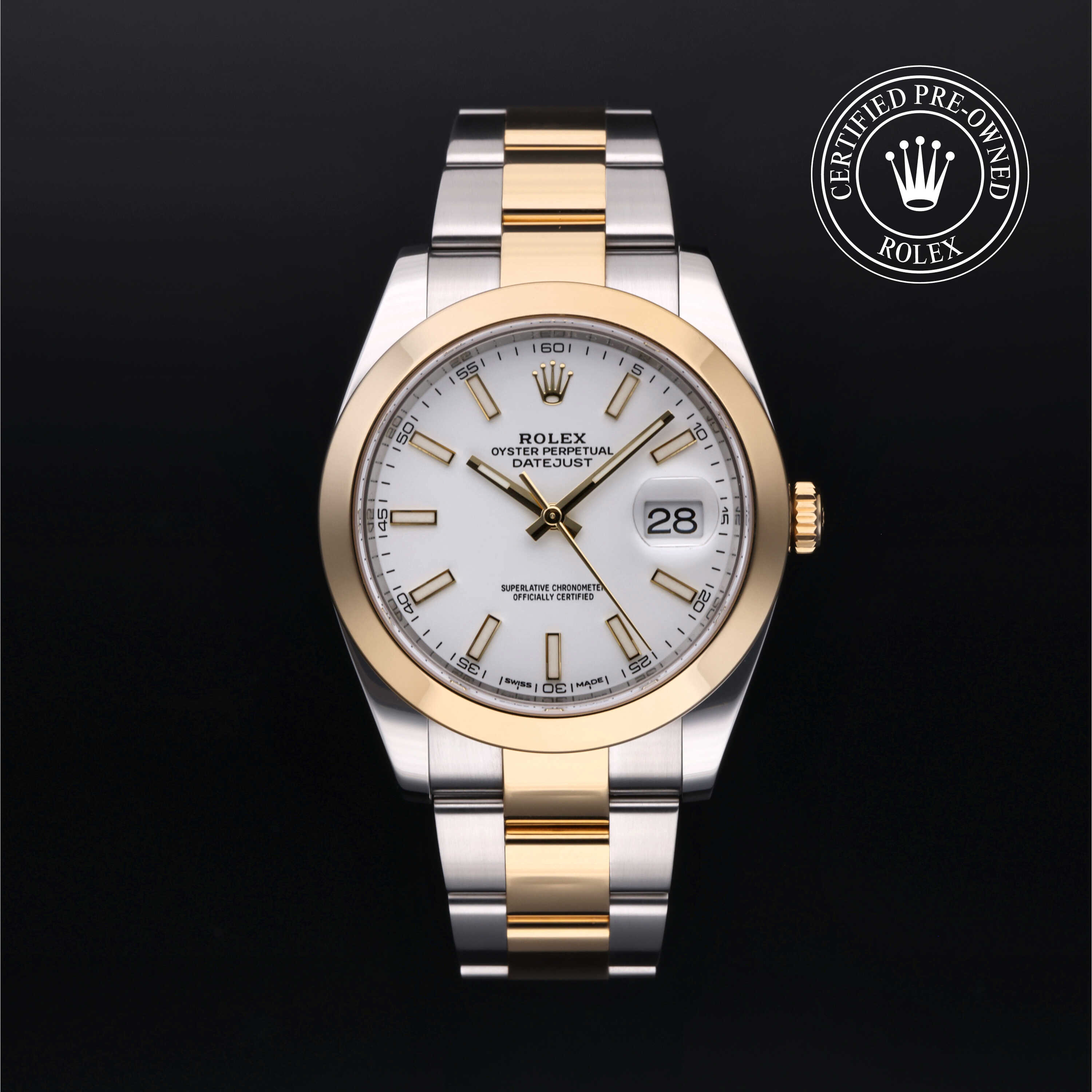 Rolex datejust half gold outlet