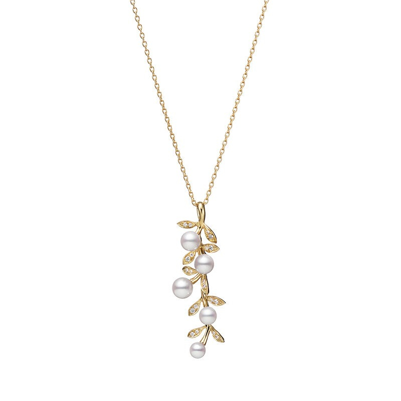 アクセサリー miki_o Mikimoto Olive Collection Pendant Necklace | LMFJ