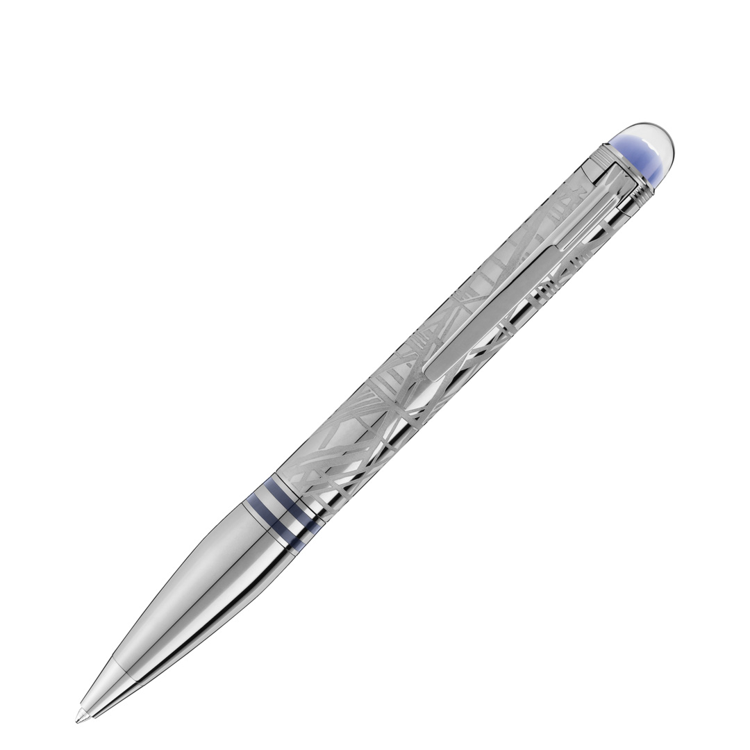 Montblanc Starwalker シルバーボールペン Montblanc StarWalker SpaceBlue Metal Ballpoint | LMFJ