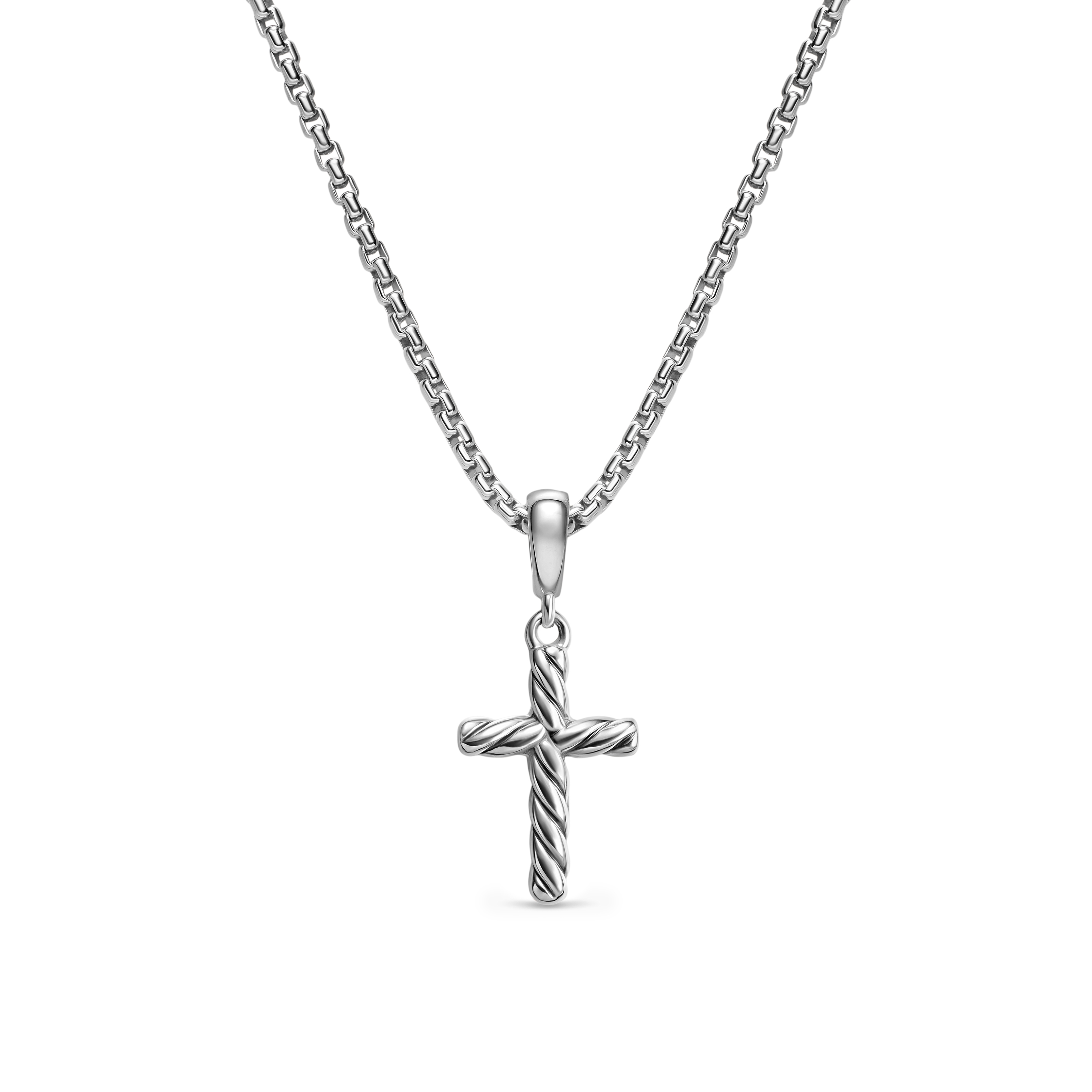 David Yurman ケーブル クロス ペンダントPendant David Yurman Cable Cross Pendant Necklace in Sterling Silver | LMFJ