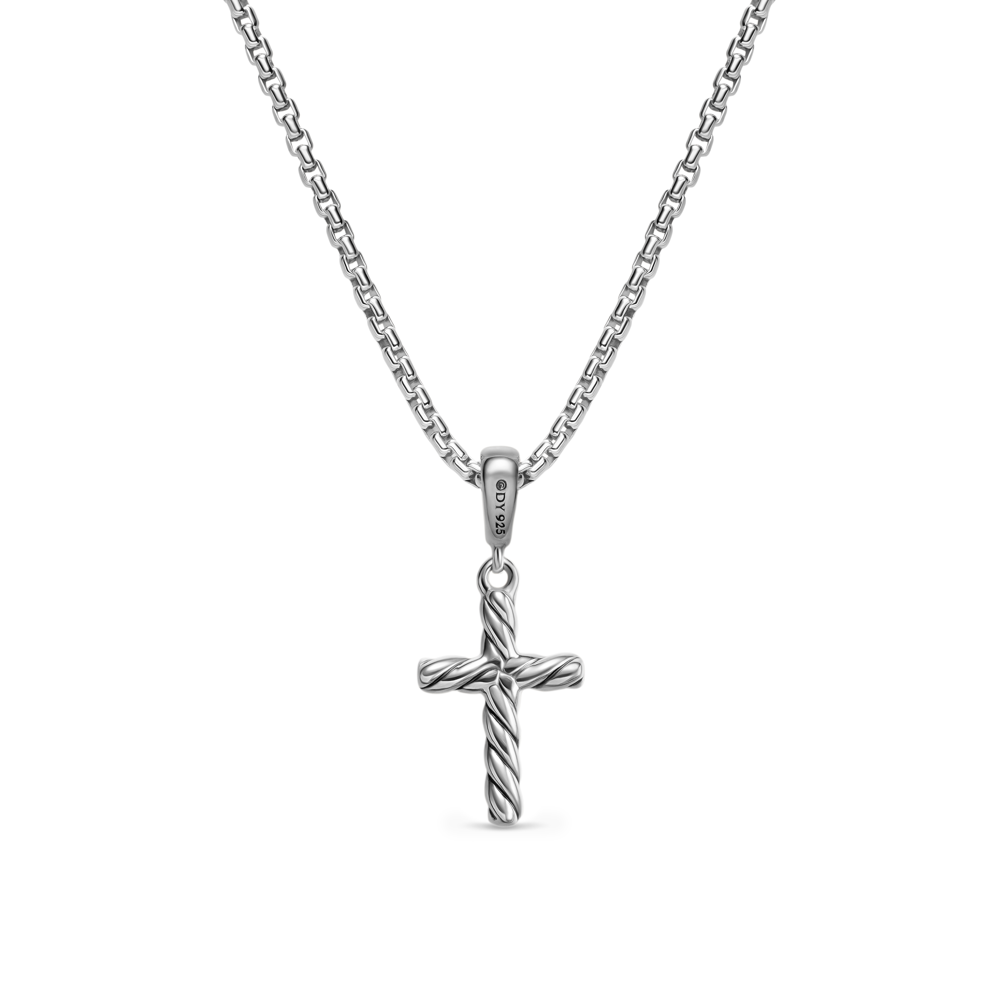 David Yurman ケーブル クロス ペンダントPendant David Yurman Cable Cross Pendant Necklace in Sterling Silver | LMFJ