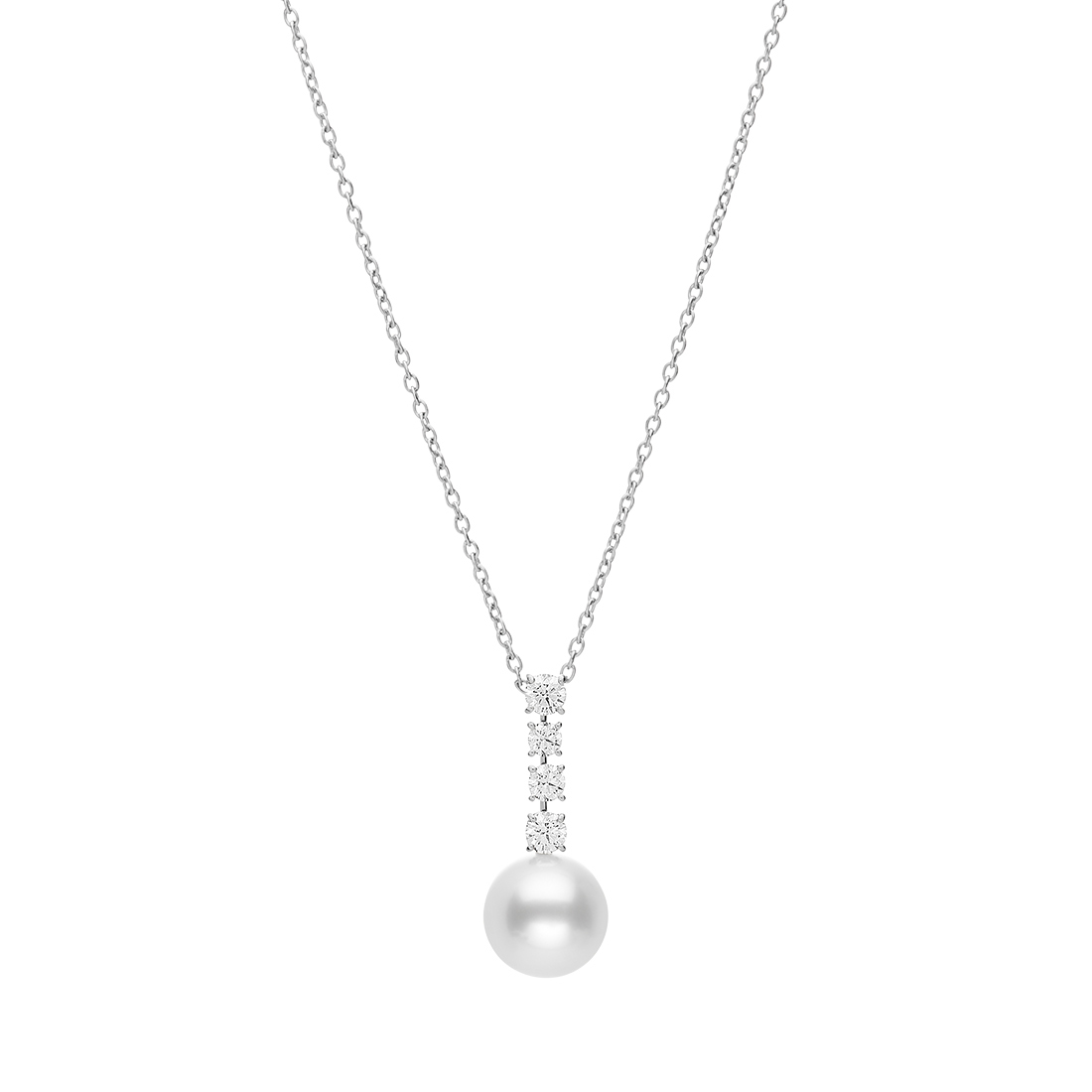 Mikimoto 12mm White South Sea Cultured Pearl Drop Pendant with