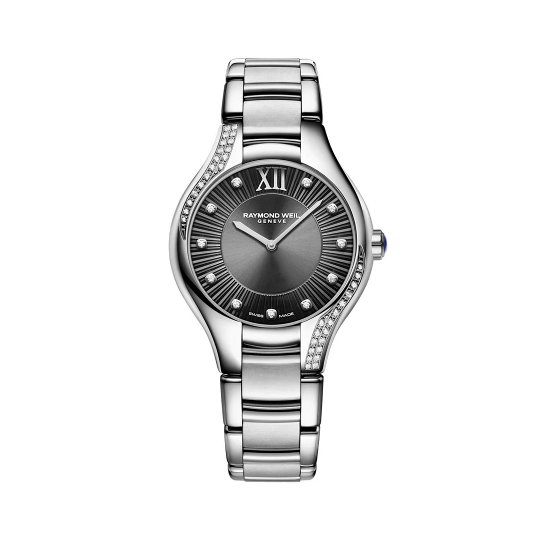 Raymond Weil Noemia Ladies Quartz Grey Dial 47 Diamonds Watch | LMFJ