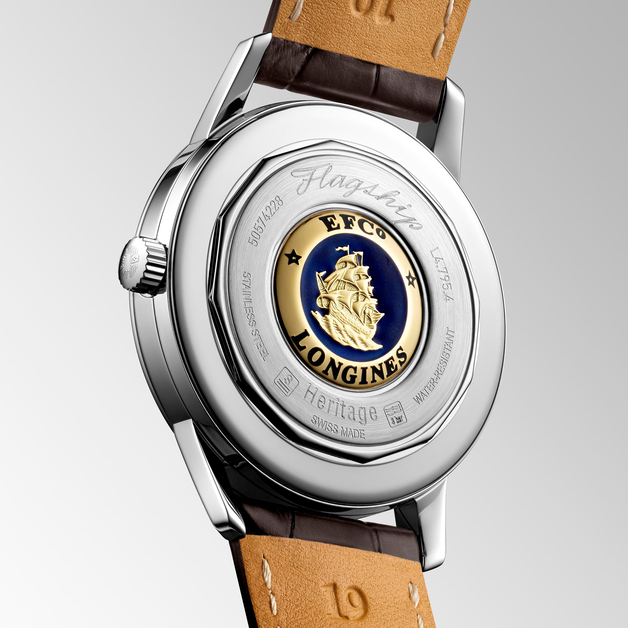 Longines Flagship Heritage with Brown Alligator Strap | LMFJ