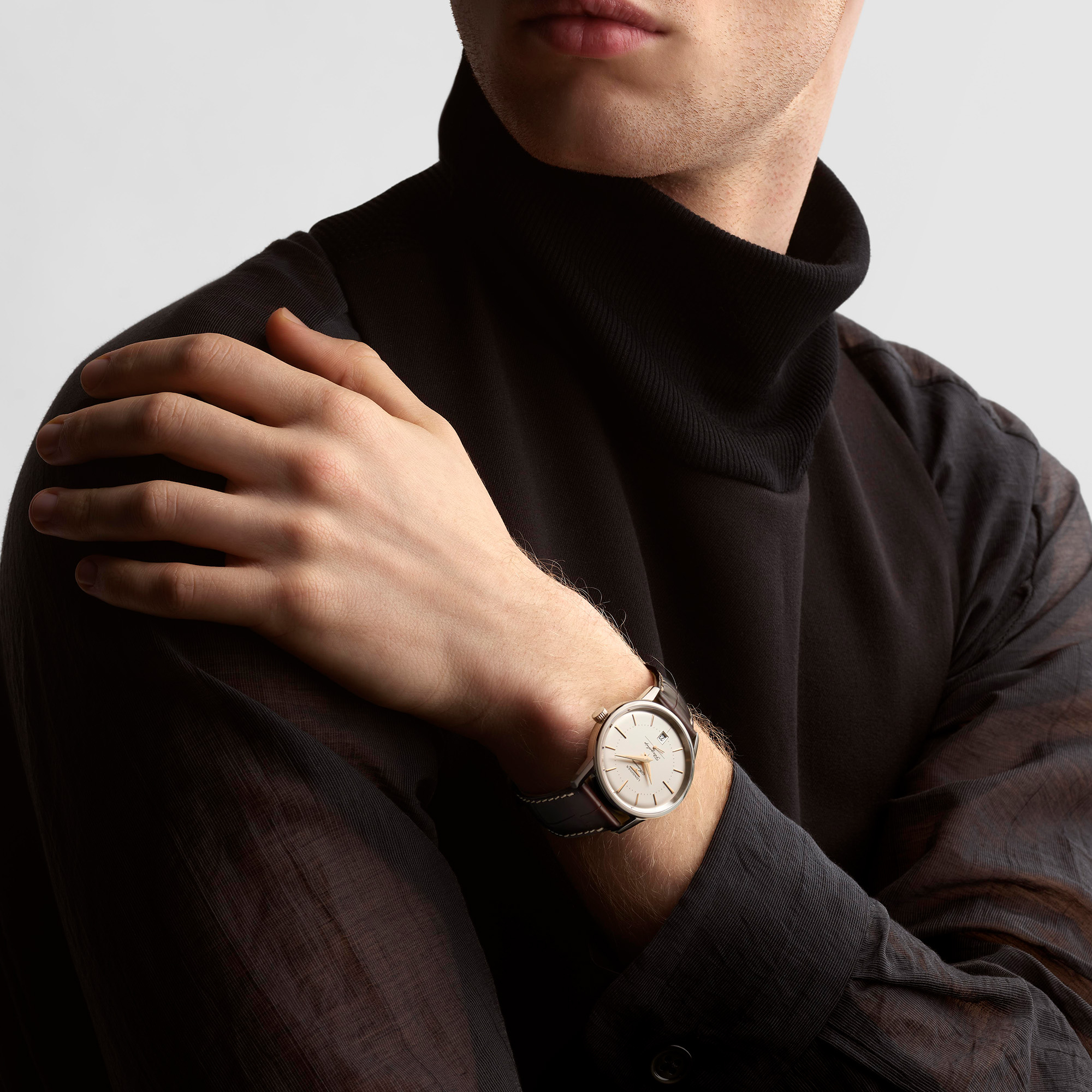 Longines Flagship Heritage with Brown Alligator Strap | LMFJ